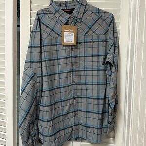 Grundens’s sms Steelhead flannel shirt size L NWT